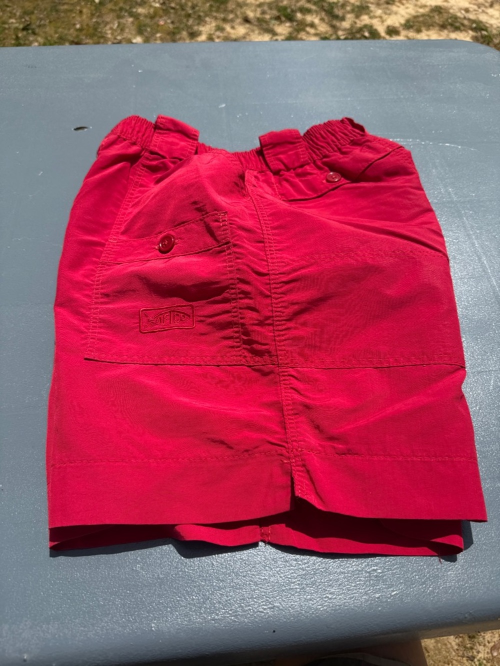 AFTCO Red Elastic Waist Casual Shorts